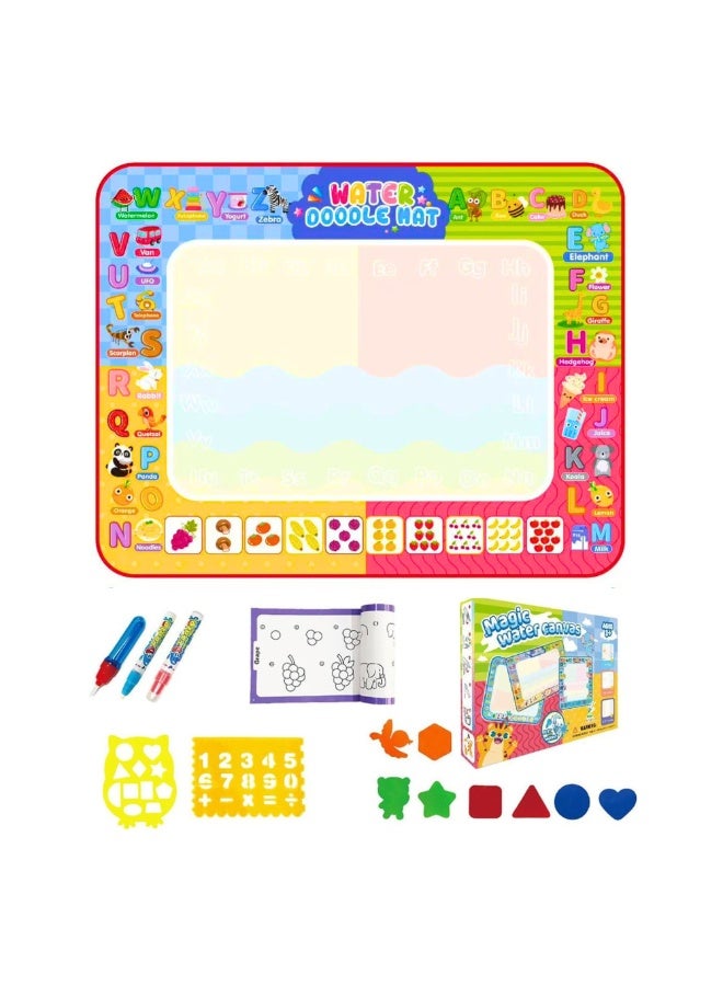 VIO Large Aqua Magic Water Doodle Mat 98×78 cm, Reusable Drawing & Coloring Mat for Kids - Image 1